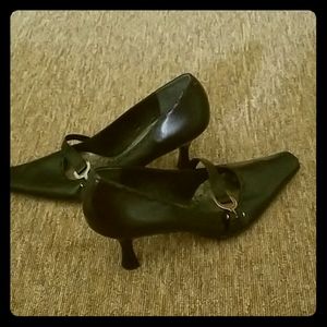 BCBG Black skinny heels